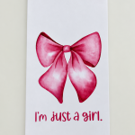 Just A Girl Memo Set
