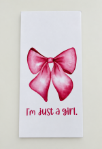Just A Girl Memo Set